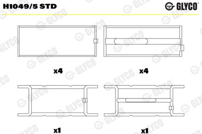 Crankshaft Bearing GLYCO H1049/5 STD