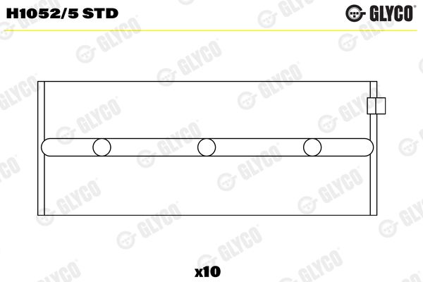 GLYCO H1052/5 STD Crankshaft Bearing