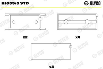 Crankshaft Bearing GLYCO H1055/5 STD