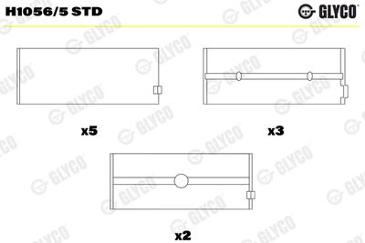 Crankshaft Bearing GLYCO H1056/5 STD