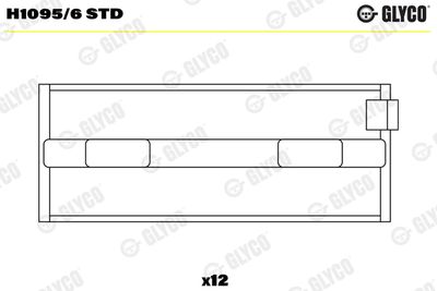 Crankshaft Bearing GLYCO H1095/6 STD
