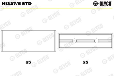 Crankshaft Bearing GLYCO H1327/5 STD