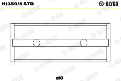 Crankshaft Bearing GLYCO H1359/5 STD