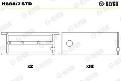 Crankshaft Bearing GLYCO H688/7 STD