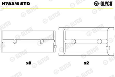 Crankshaft Bearing GLYCO H783/5 STD