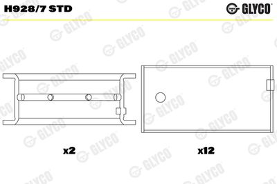 Crankshaft Bearing GLYCO H928/7 STD