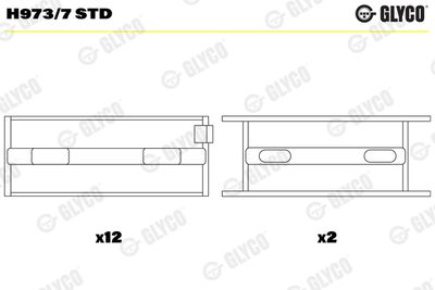 Crankshaft Bearing GLYCO H973/7 STD