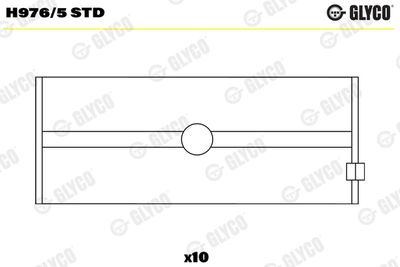 Crankshaft Bearing GLYCO H976/5 STD