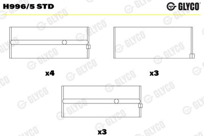 Crankshaft Bearing GLYCO H996/5 STD