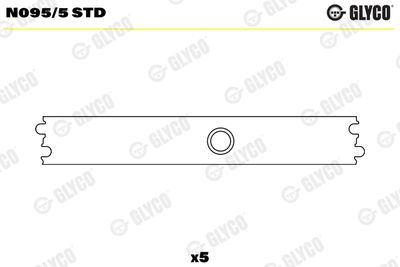 Camshaft Bearing GLYCO N095/5 STD
