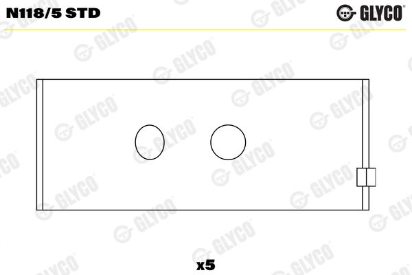GLYCO N118/5 STD Camshaft Bearing