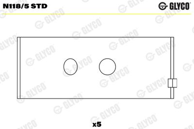 Camshaft Bearing GLYCO N118/5 STD