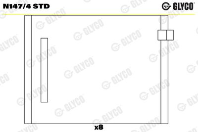 Camshaft Bearing GLYCO N147/4 STD