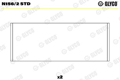 Camshaft Bearing GLYCO N156/2 STD