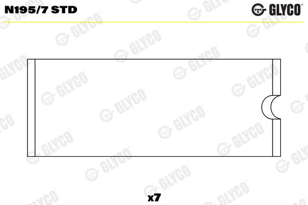 GLYCO N195/7 STD Camshaft Bearing