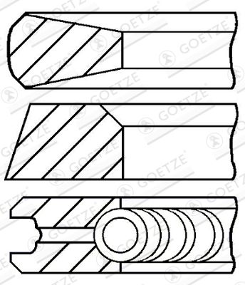 GOETZE ENGINE 08-105500-00 Piston Ring Kit