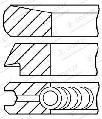 GOETZE ENGINE 08-107000-00 Piston Ring Kit