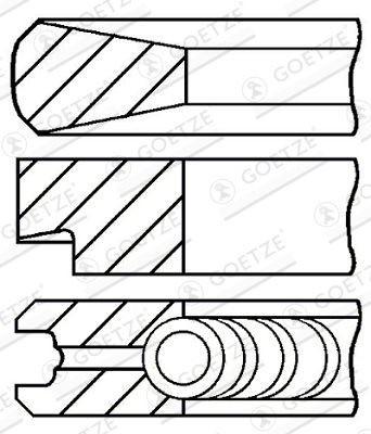 Piston Ring Kit GOETZE ENGINE 08-110000-00