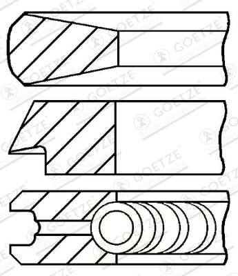 GOETZE ENGINE 08-110100-00 Piston Ring Kit