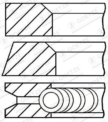 GOETZE ENGINE 08-110200-00 Piston Ring Kit