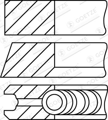 GOETZE ENGINE 08-110500-10 Piston Ring Kit