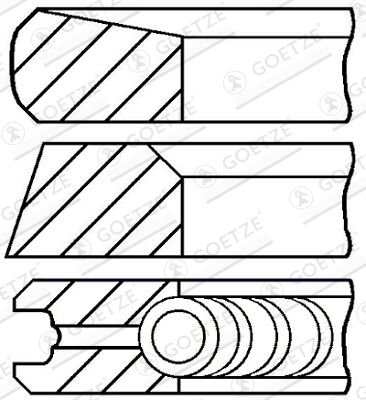 GOETZE ENGINE 08-113500-00 Piston Ring Kit