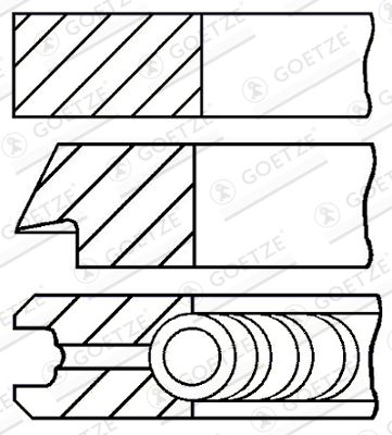 GOETZE ENGINE 08-124000-00 Piston Ring Kit
