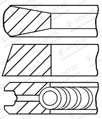 GOETZE ENGINE 08-138000-00 Piston Ring Kit