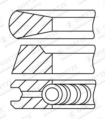 GOETZE ENGINE 08-178200-00 Piston Ring Kit