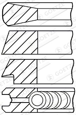 GOETZE ENGINE 08-181000-00 Piston Ring Kit