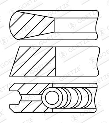 GOETZE ENGINE 08-320200-30 Piston Ring Kit