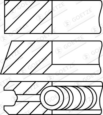 GOETZE ENGINE 08-336500-10 Piston Ring Kit
