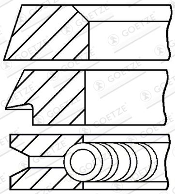 GOETZE ENGINE 08-394600-00 Piston Ring Kit