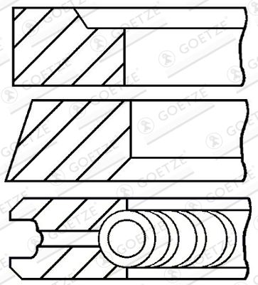 GOETZE ENGINE 08-421000-00 Piston Ring Kit