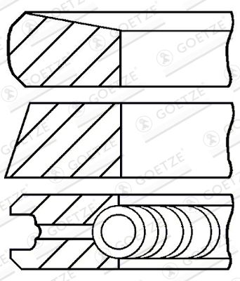 GOETZE ENGINE 08-422407-00 Piston Ring Kit