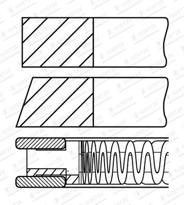 GOETZE ENGINE 08-426100-00 Piston Ring Kit