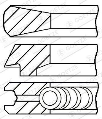 GOETZE ENGINE 08-428000-00 Piston Ring Kit