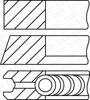 GOETZE ENGINE 08-430300-00 Piston Ring Kit