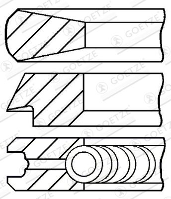 GOETZE ENGINE 08-431100-00 Piston Ring Kit