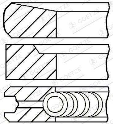 GOETZE ENGINE 08-431700-00 Piston Ring Kit