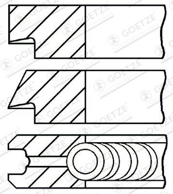 GOETZE ENGINE 08-438300-00 Piston Ring Kit