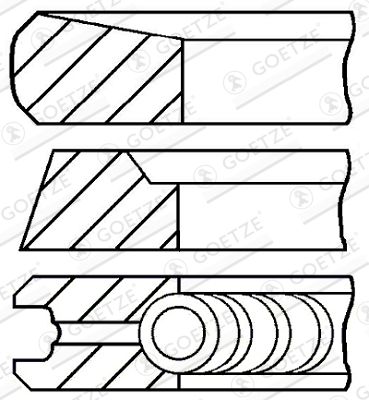 GOETZE ENGINE 08-440300-00 Piston Ring Kit