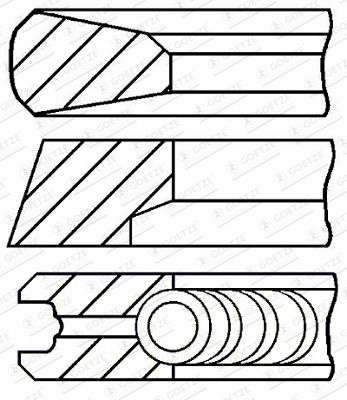 GOETZE ENGINE 08-445200-00 Piston Ring Kit