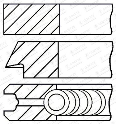 GOETZE ENGINE 08-446100-00 Piston Ring Kit