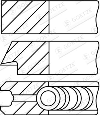 GOETZE ENGINE 08-501900-10 Piston Ring Kit