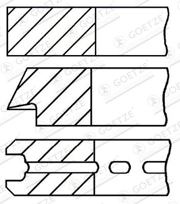 Piston Ring Kit GOETZE ENGINE 08-786100-00