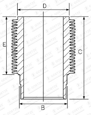 GOETZE ENGINE 14-900100-00 Cylinder Sleeve