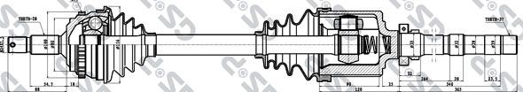 GSP 210190 Drive Shaft