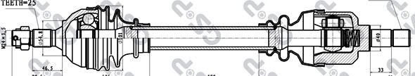 GSP 210196 Drive Shaft