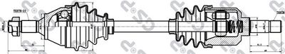 Drive Shaft GSP 245003